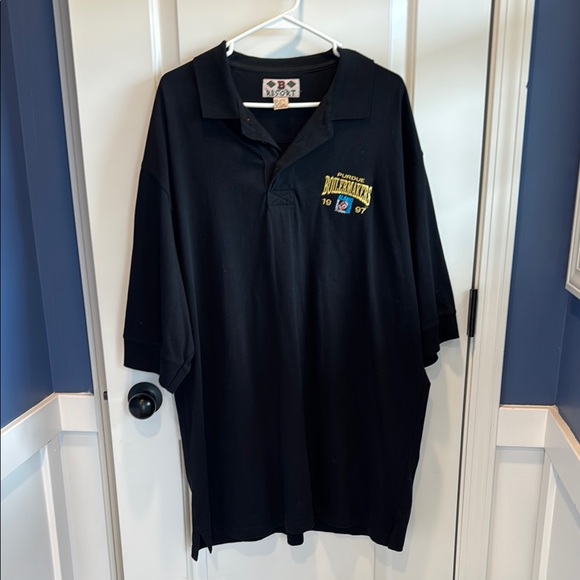 resort Other - vintage black Purdue Boilermakers polo shirt from 1997 Almo Bowl size XL - tall